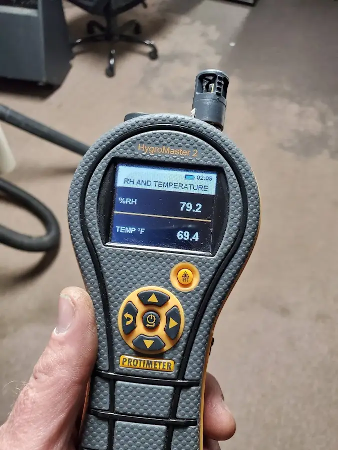 Moisture meter humidity assessment for Fire & Smoke Damage Restoration in Massena
